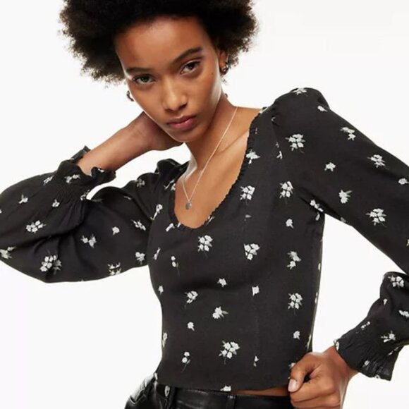 Aritzia Wilfred Breathless Square Neck Blouse - Picture 3 of 8